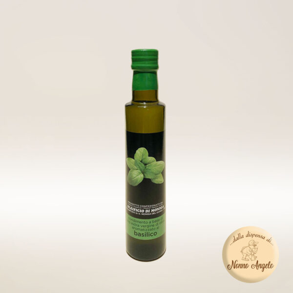 Olio aromatizzato al basilico 250 ml