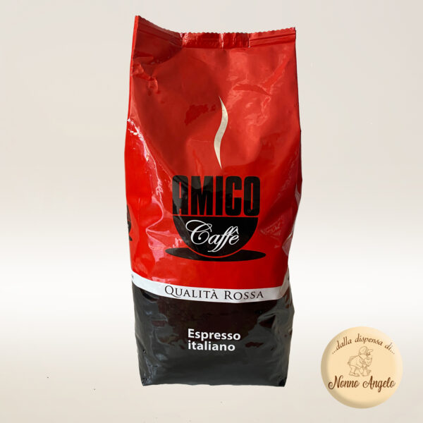 Caffè in grani Amico miscela Rossa 1000 gr.